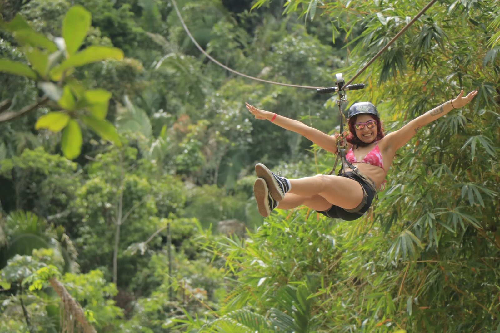 Zipline canopy tour at El Eden in the Mismaloya jungle