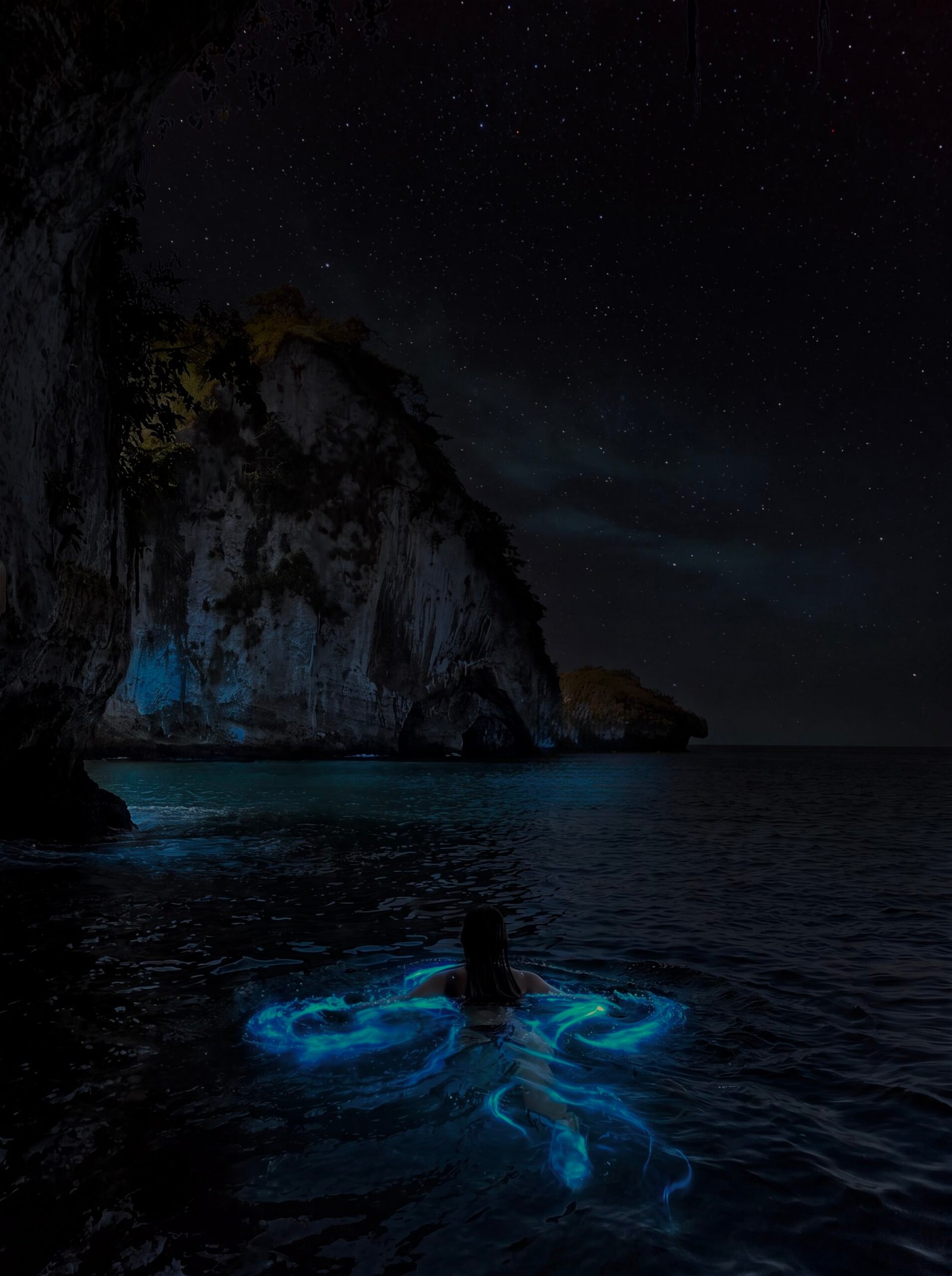 Sunset and bioluminescence boat tour at Los Arcos